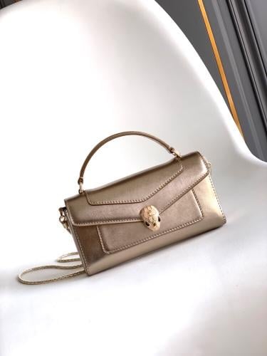 Black and gold Bulgari bag