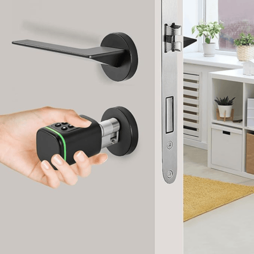 مقبض ذكي بكود و بصمة