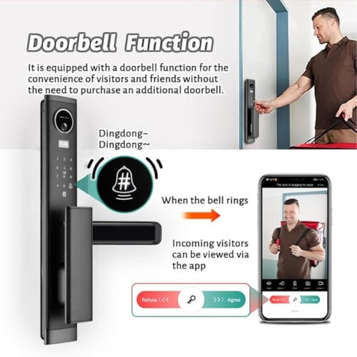 قفل باب ذكي ثلاثي الأبعاد