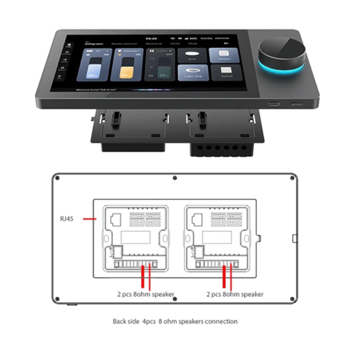 شاشة تحكم 6 انش مع مقبض جانبي