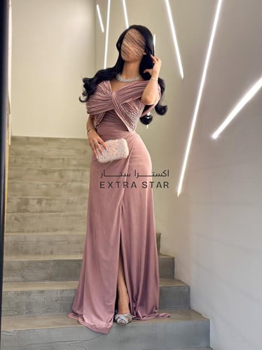 فستان ناعم طويل ماسك