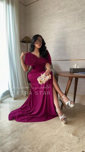 فستان ناعم طويل ماسك