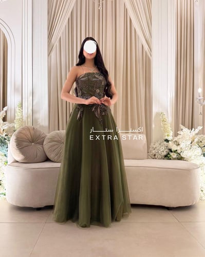 فستان سهره تل بتطريز كمبيوتر كلفه