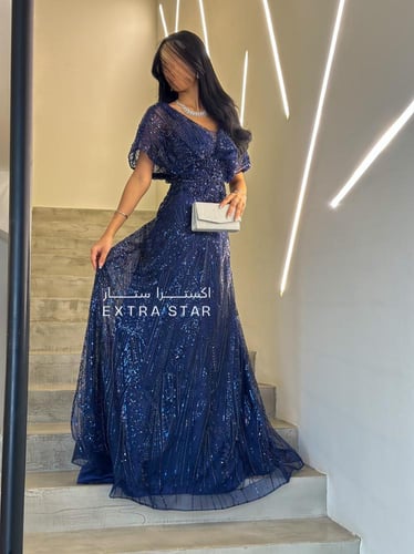 فستان طويل سهره فخم