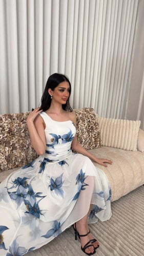 فستان مشجر ناعم