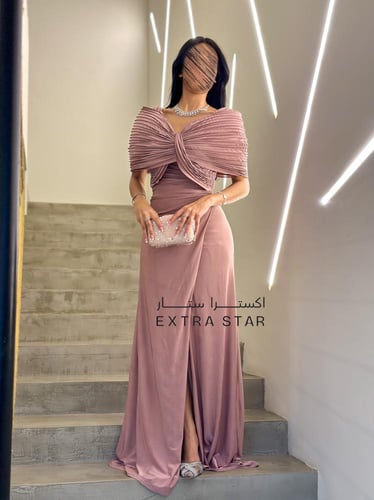 فستان ناعم طويل ماسك