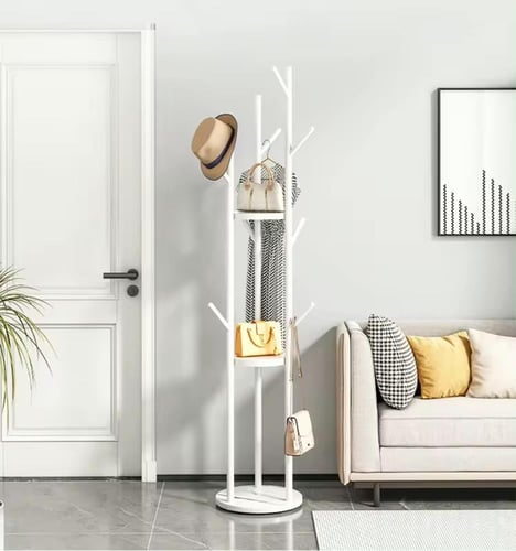 شماعة و علاقة ملابس بتصميم عصري وأنيق - ارتفاع 170...