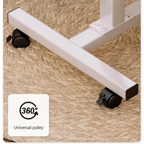 طاولة مع عجلات قابلة للتعديل وضبط الارتفاع للكمبيو...