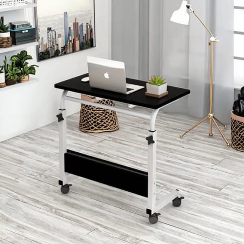 طاولة لابتوب قابلة للتعديل (60*85 سم) مع رف إضافي...