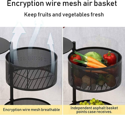 عربة تخزين معدنية بعجلات 5 طبقات متعددة الطبقات لل...