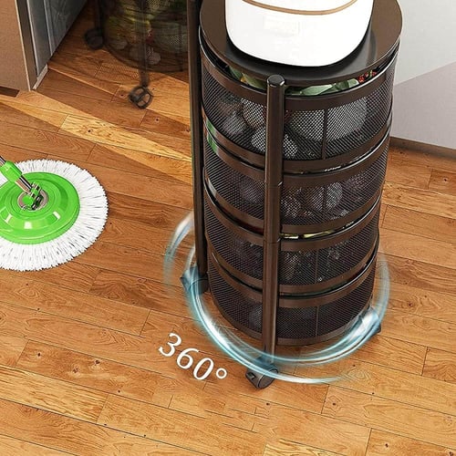 عربة تخزين معدنية بعجلات 5 طبقات متعددة الطبقات لل...