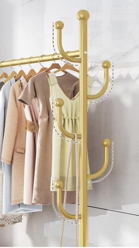 علاقة ملابس متينة مع رفوف تخزين وعجلات – تنظيم وأن...