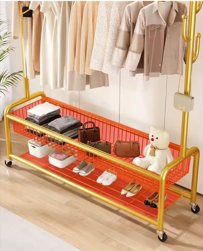 “علاقة ملابس متينة مع رفوف تخزين عرض 150سم بارتفاع...