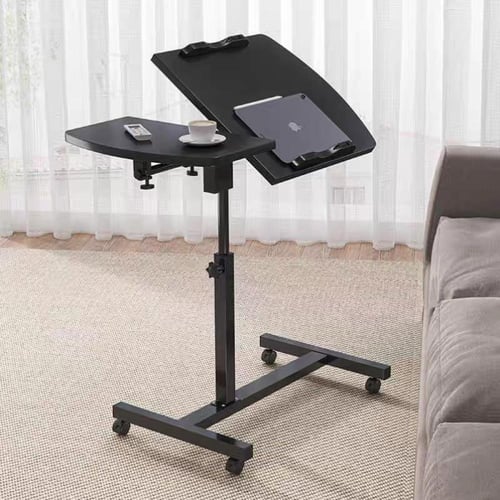 طاولة لابتوب متحركة وعملية قابلة للتعديل بارتفاعات...
