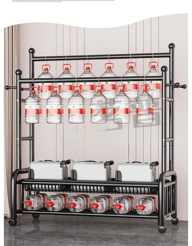 علاقة ملابس 2 في 1: تصميم عصري، رفوف واسعة، وعجلات...