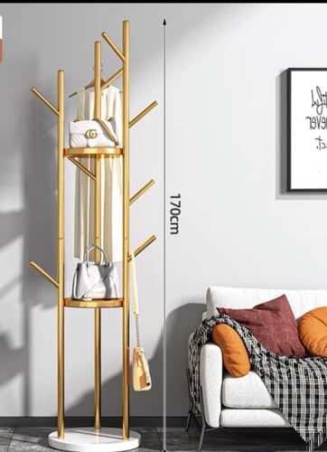 شماعة و علاقة ملابس بتصميم عصري وأنيق - ارتفاع 170...