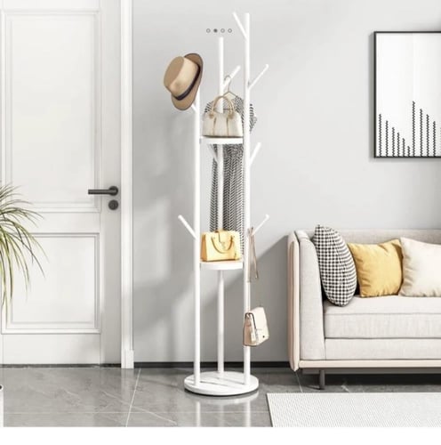 شماعة و علاقة ملابس بتصميم عصري وأنيق - ارتفاع 170...