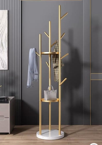 شماعة و علاقة ملابس بتصميم عصري وأنيق - ارتفاع 170...