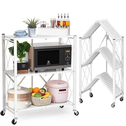 استناد رفوف متحرك قابل للطي لتخزين وتنظيم متعدد ال...