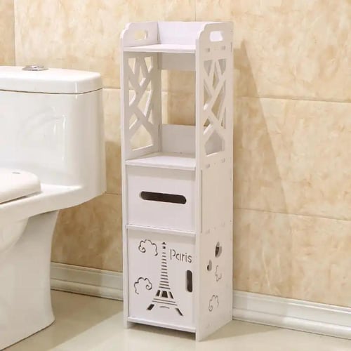 منظم الحمام وخزانة رفيعة عدة ادراج متعددة الاستخدا...