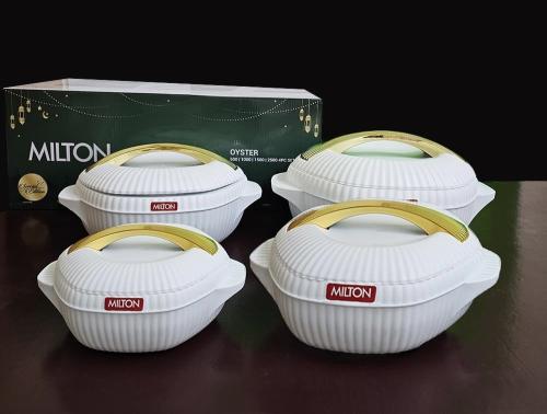 طقم حافظات طعام ميلتون مكون من 4 قطع 2.5 لتر 1.5 ل...