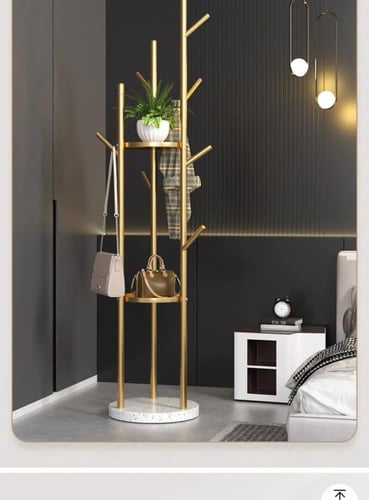 شماعة و علاقة ملابس بتصميم عصري وأنيق - ارتفاع 170...