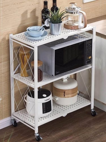 استناد رفوف متحرك قابل للطي لتخزين وتنظيم متعدد ال...