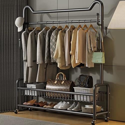 علاقة ملابس معدنية فاخرة بتصميم عصري ومتعدد الاستخ...