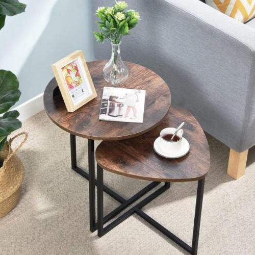 طقم طاولات متداخلتين بتصميم فني وأنيق لمساحة عصرية...