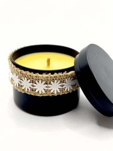 (شمعه عسل الباحه الطبيعي بتصميم مستوحى من جمال الت...