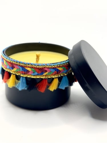 رنانه ،،(شمعه عسل الباحه الطبيعي بتصميم مستوحى من...