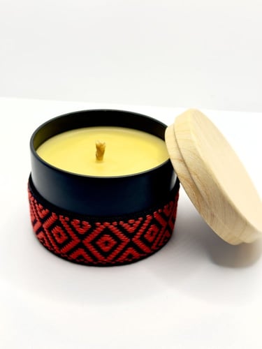 الشفق الاحمر ..(شمعه عسل الباحه الطبيعي بتصميم مست...