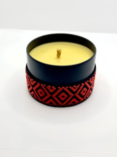 الشفق الاحمر ..(شمعه عسل الباحه الطبيعي بتصميم مست...