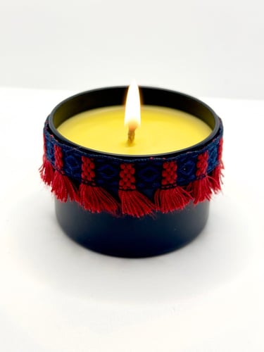 شمعه اللهب …(شمعه عسل الباحه الطبيعي بتصميم مستوحى...