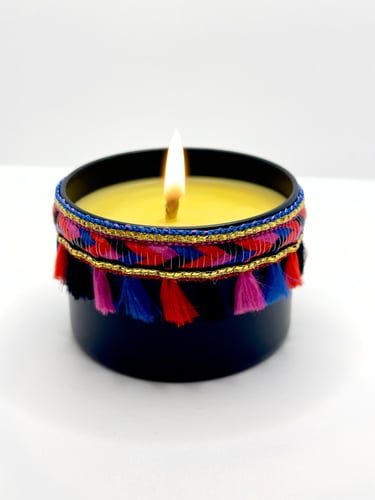 (شمعه عسل الباحه الطبيعي بتصميم مستوحى من جمال الت...