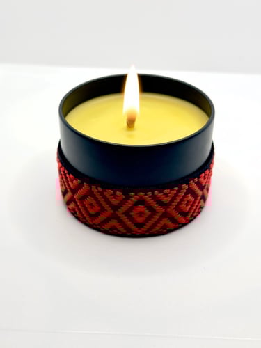 الشفق الاحمر ..(شمعه عسل الباحه الطبيعي بتصميم مست...