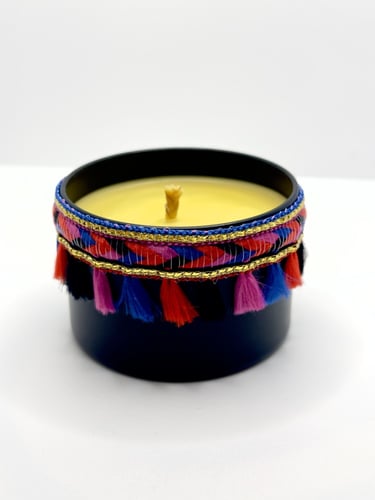 (شمعه عسل الباحه الطبيعي بتصميم مستوحى من جمال الت...