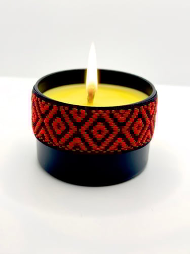 الشفق الاحمر..(شمعه عسل الباحه الطبيعي بتصميم مستو...