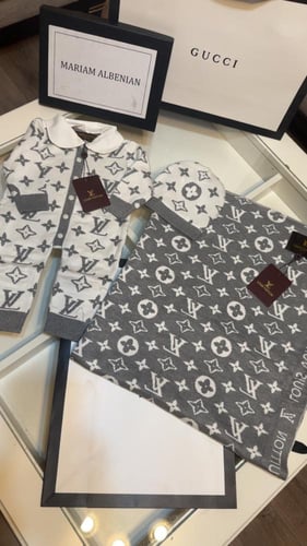 طقم لويس فتون لحاف +افرول + قبوع