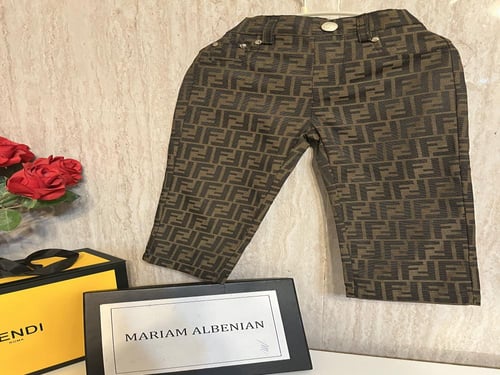 طقم فندي تيشيرت + بنطلون