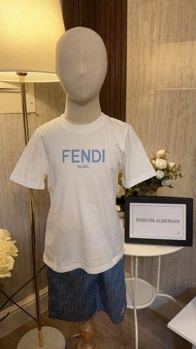 طقم فندي تيشرت +شورت