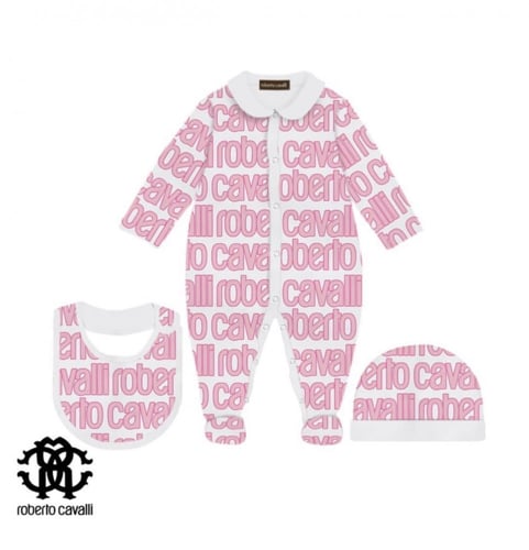 طقم مواليد روبرتو كفالي وردي