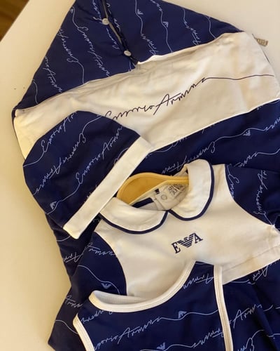 طقم مواليد ارماني