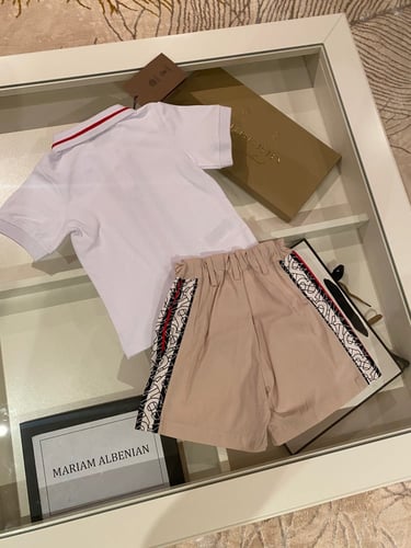 طقم بربري تيشيرت +شورت اولاد