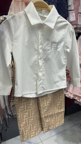طقم فندي قميص +بنطلون