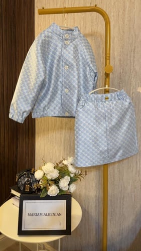 طقم قوتشي جاكيت +تنورة