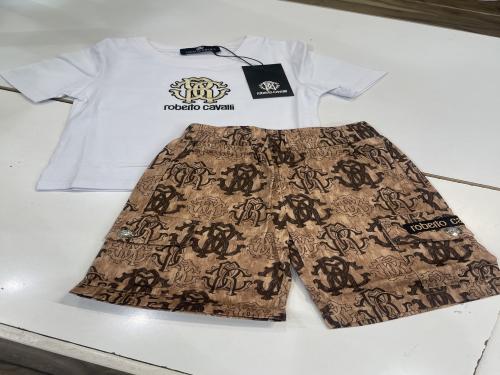 طقم روبرتو كفالي تيشرت+شورت