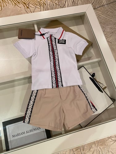 طقم بربري تيشيرت +شورت اولاد