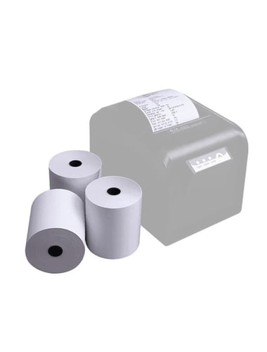 رول كاشير ورق حراري كرتون (50 لفة) 80 × 70 ملم