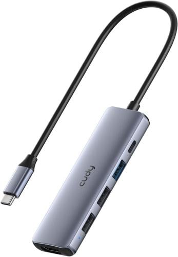 Cudy USB C Hub, 5-in-1 USB C Multiport Adapter wit...